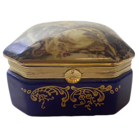 Andrea by Sadek Jewelry Trinket Keepsake Box w/Hinged Lid - Picture 3 of 13